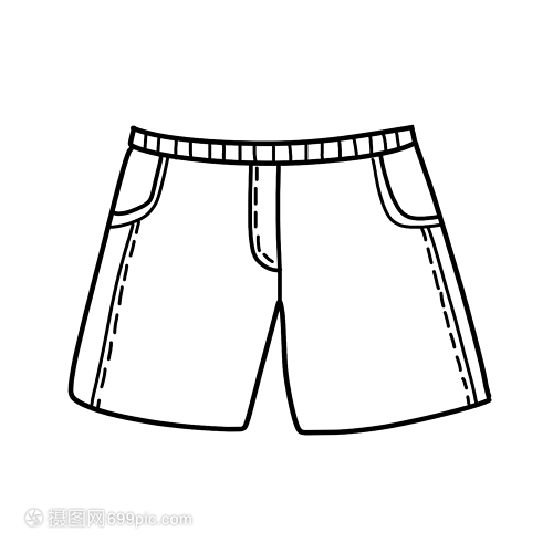 短裤速写 初学者的衣服结构练习指南